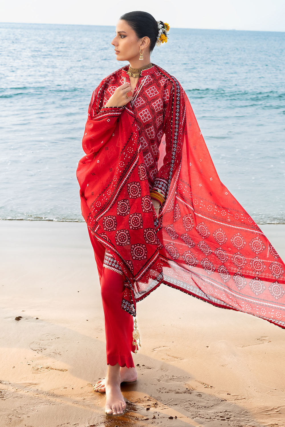 3 Piece Printed Lawn Suit CL-62032 B