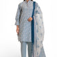 3 Piece Printed Lawn Suit and Dyed Trouser  CL-62085 A