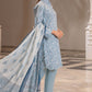 3 Piece Printed Lawn Suit and Dyed Trouser  CL-62085 A
