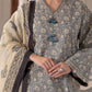 3 Piece Printed Lawn Suit and Dyed Trouser  CL-62085 B