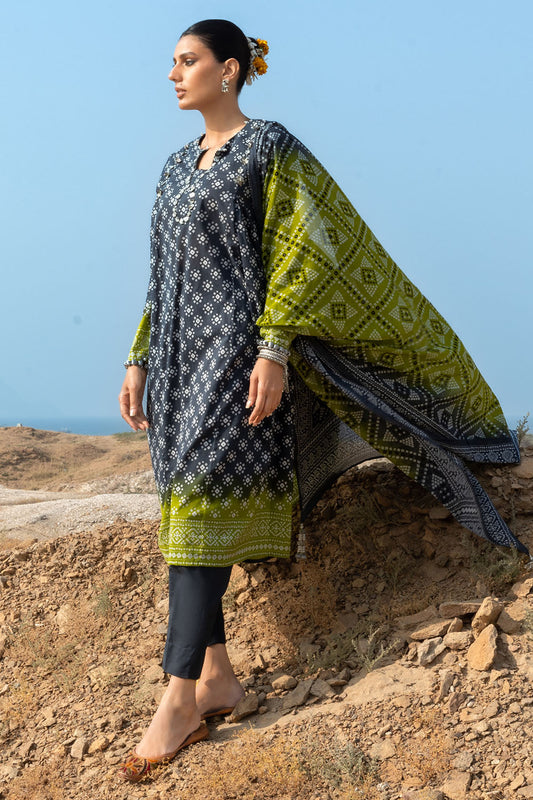 3 Piece Printed Lawn Suit CL-62109 A