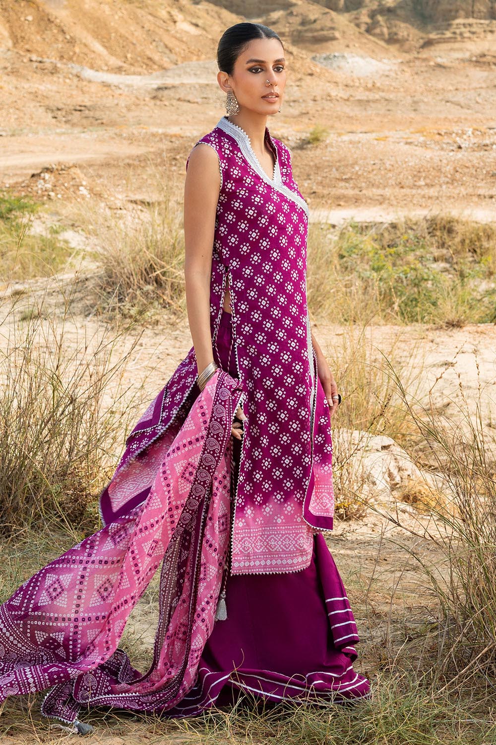 3 Piece Printed Lawn Suit CL-62109 B