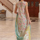 3 Piece Printed Lawn Suit and Dyed Trouser  CL-62120 A