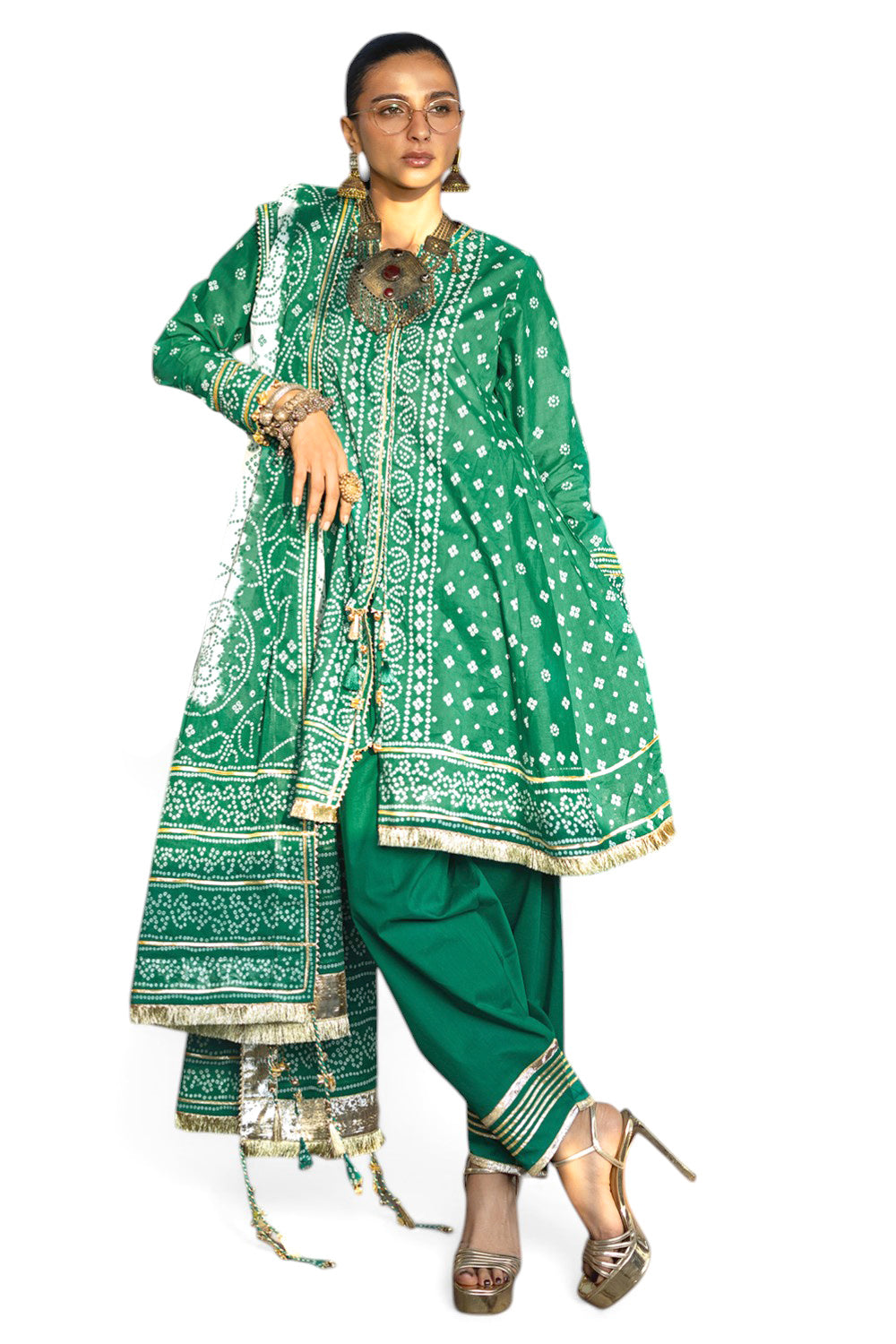3 Piece Printed Lawn Suit CL-62134 A