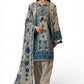 3 Piece Printed Lawn Suit and Dyed Trouser  CL-62135 A