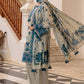 3 Piece Printed Lawn Suit and Dyed Trouser  CL-62135 A