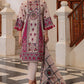 3 Piece Printed Lawn Suit and Dyed Trouser  CL-62135 B