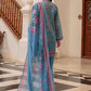 3 Piece Printed Lawn Suit and Dyed Trouser  CL-62136 A