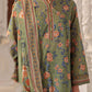 3 Piece Printed Lawn Suit and Dyed Trouser  CL-62136 B