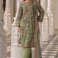 3 Piece Printed Lawn Suit and Dyed Trouser  CL-62136 B