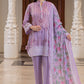 3 Piece Printed Lawn Suit and Dyed Trouser  CL-62141