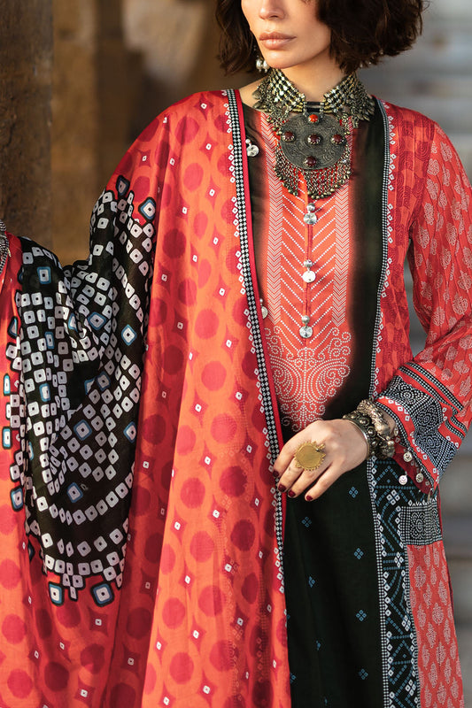 3 Piece Printed Lawn Suit CL-62148 A