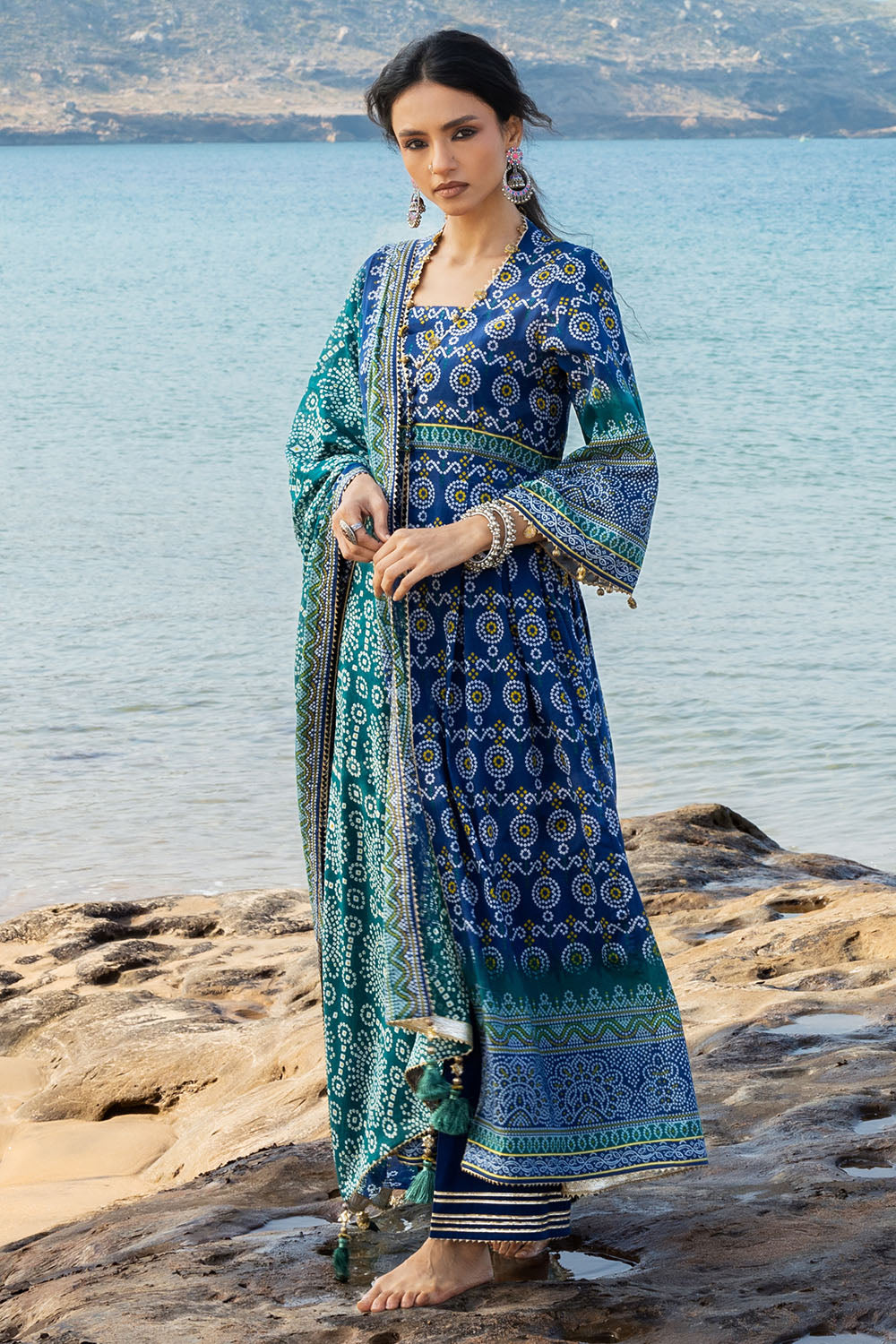 3 Piece Printed Lawn Suit CL-62149 B