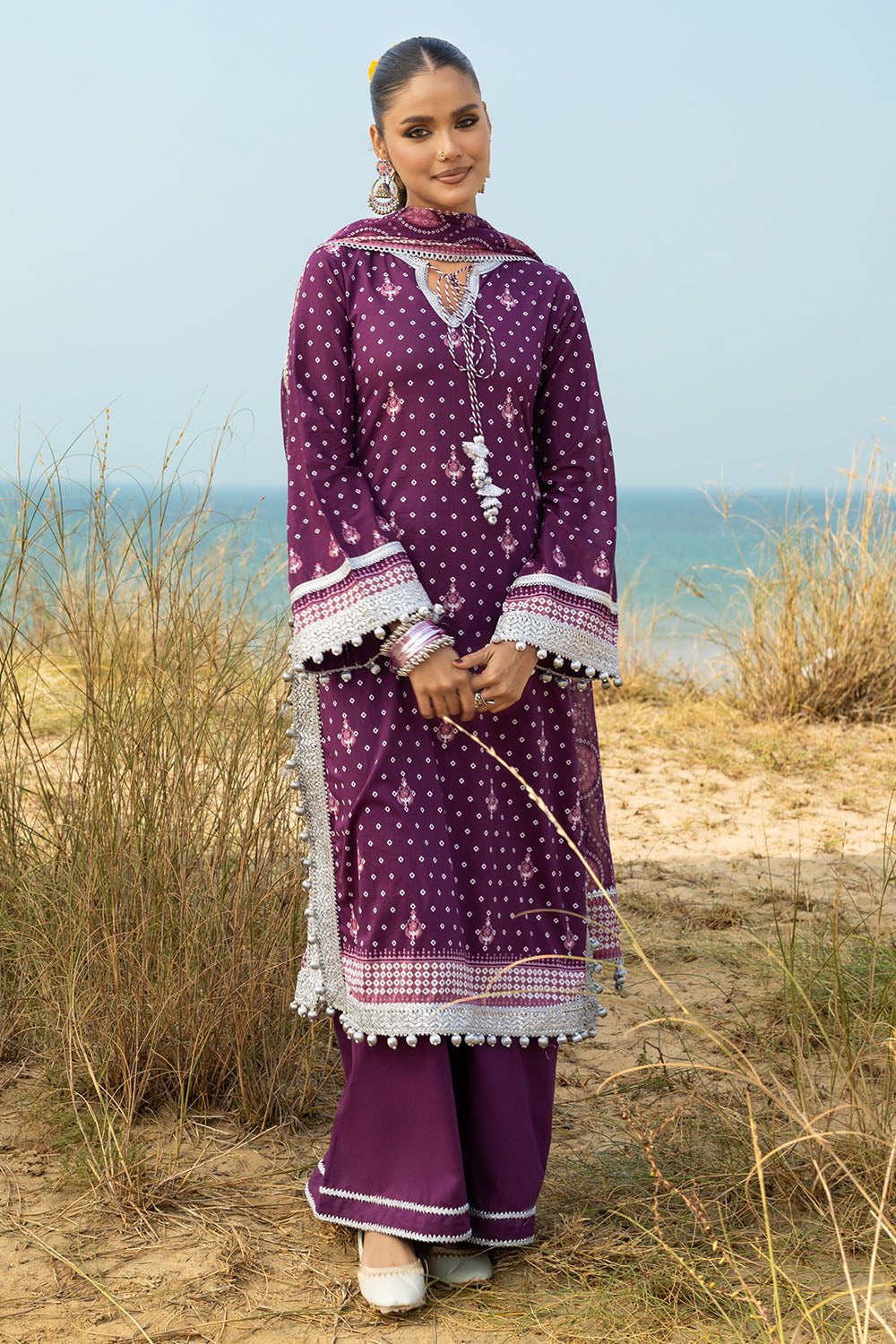 3 Piece Printed Lawn Suit CL-62168 A