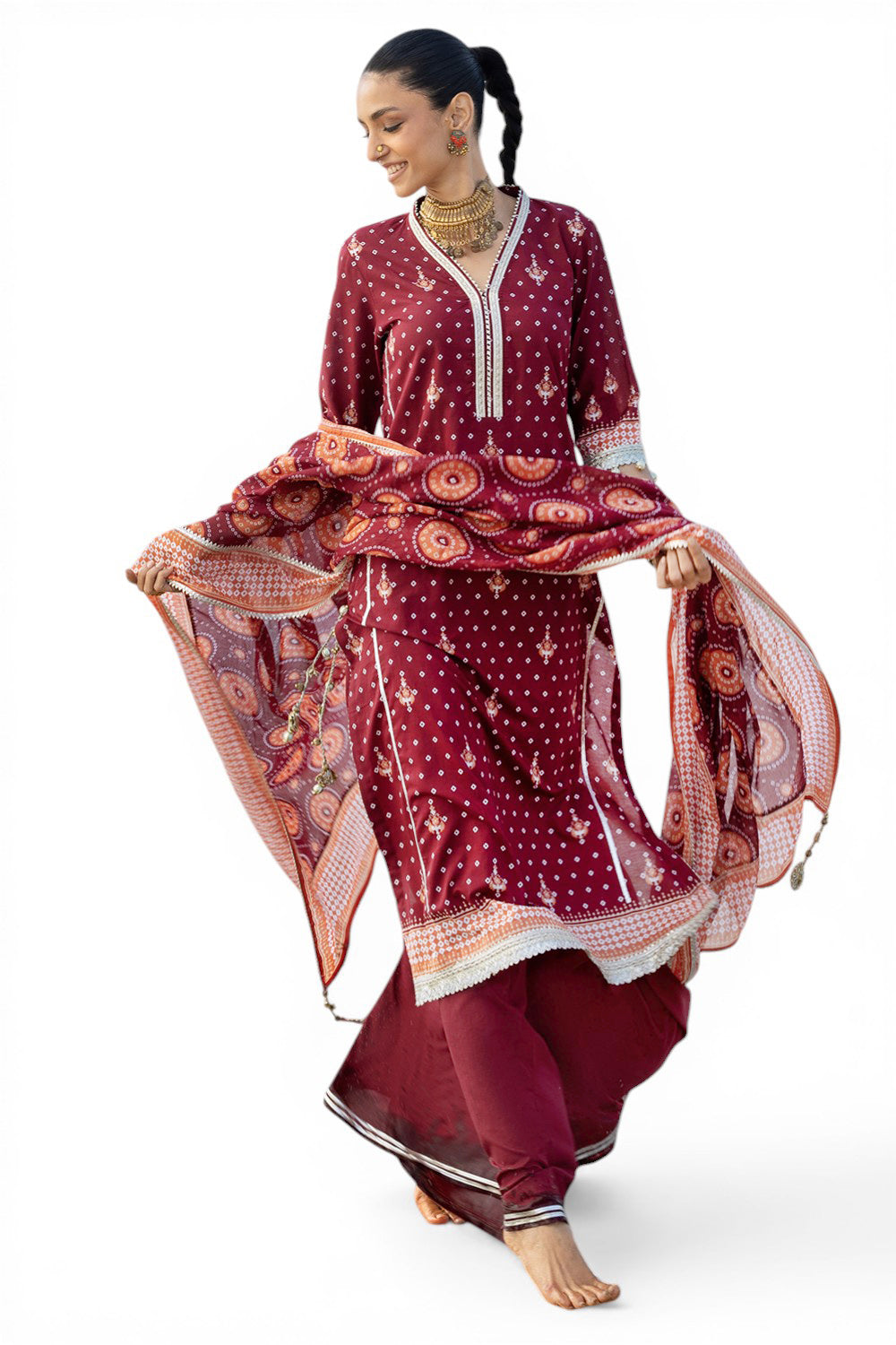 3 Piece Printed Lawn Suit CL-62168 B