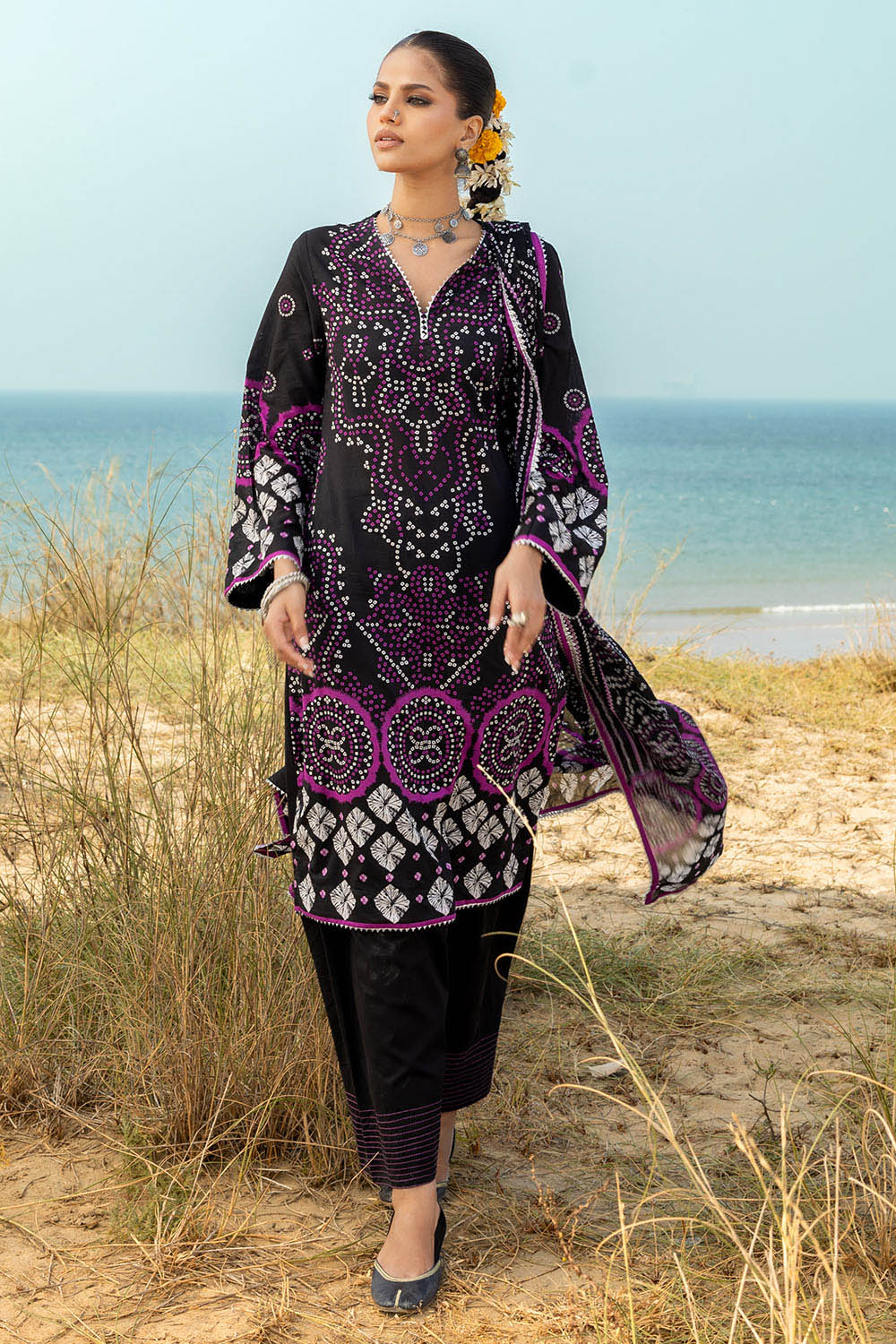 3 Piece Printed Lawn Suit CL-62170 A