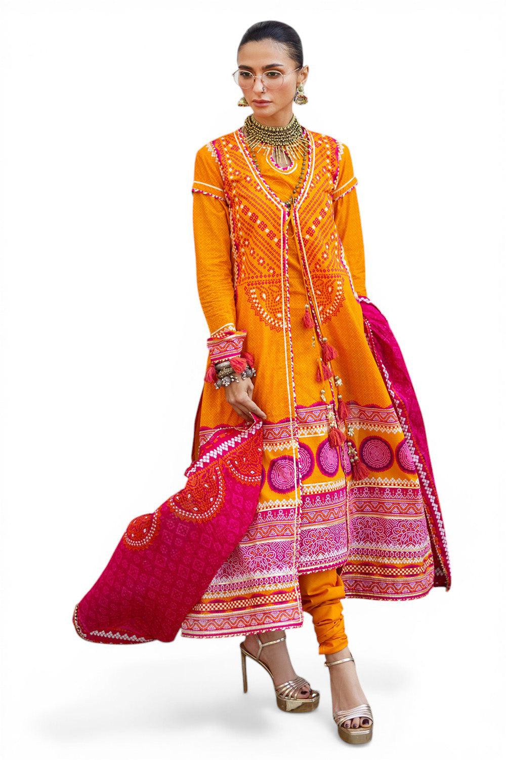 3 Piece Printed Lawn Suit CL-62173 A