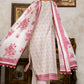 3 Piece Schiffli Embroidered Lawn Suit with Silk Dupatta S-62011