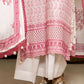 3 Piece Schiffli Embroidered Lawn Suit with Silk Dupatta S-62011