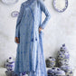 3 Piece Schiffli Embroidered Lawn Suit with Silk Dupatta S-62012