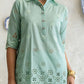 3 Piece Schiffli Embroidered Lawn Suit with Silk Dupatta S-62013