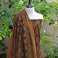 Organic Dye Rang-e-Hina Badam Ajrak Design Dress – Hand Block Printed Unstitched Two-Piece (Shirt & Dupatta)