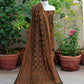 Organic Dye Rang-e-Hina Badam Ajrak Design Dress – Hand Block Printed Unstitched Two-Piece (Shirt & Dupatta)
