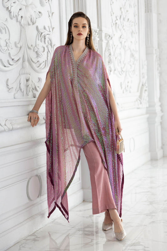 3 Piece Embroidered Chiffon Suit