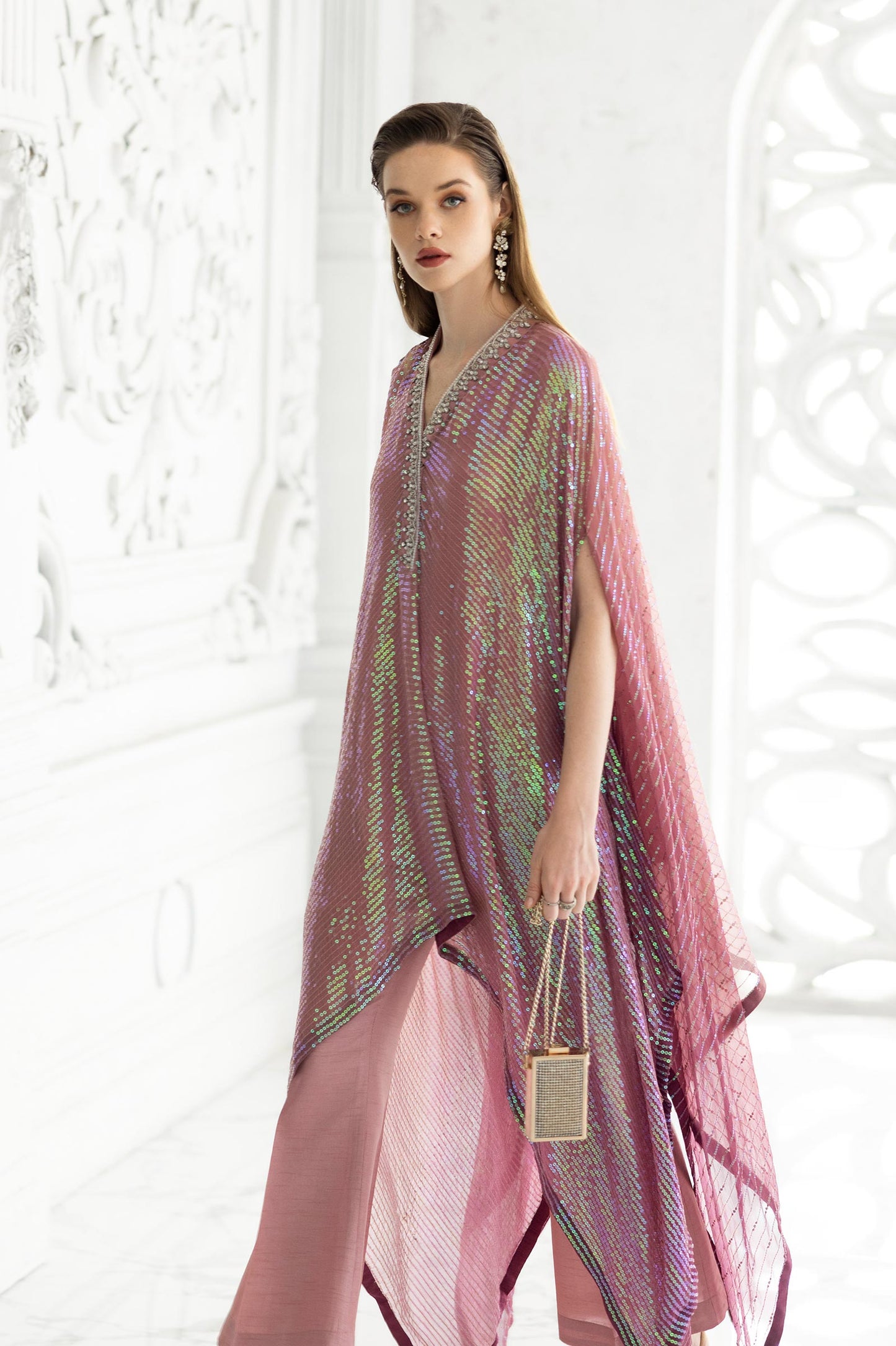 3 Piece Embroidered Chiffon Suit