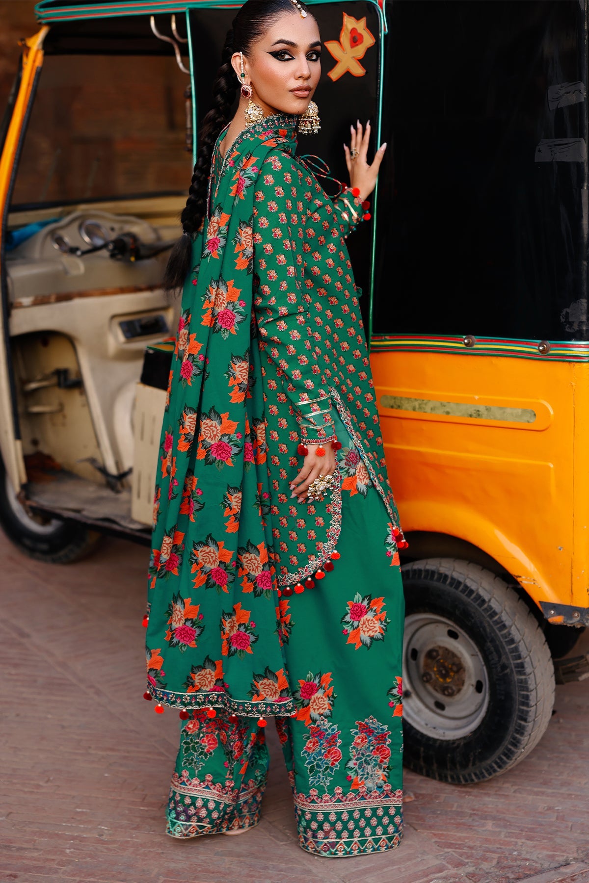 3-PC Unstitched Embroidered Lawn Collection CH6-02