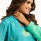 Textured Dobby Printed With Embroidered Co-Ord Set IPST-44978