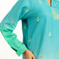 Textured Dobby Printed With Embroidered Co-Ord Set IPST-44978