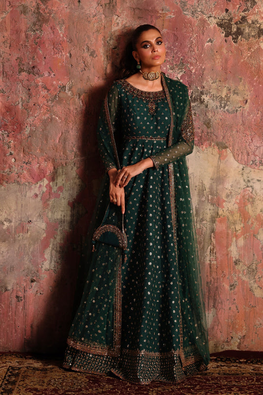 2-PC Embroidered Net Pishwas Suit stm-5-08