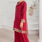 3-PC Embroidered Raw-Silk Suit CMA-5-048