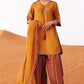 3-PC Embroidered Raw-Silk Suit CMA-5-081