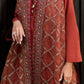 3-PC EMBROIDERED RAW-SILK SUIT CMA-5-140
