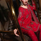 3-PC Embroidered Raw-Silk Suit CMA-5-096