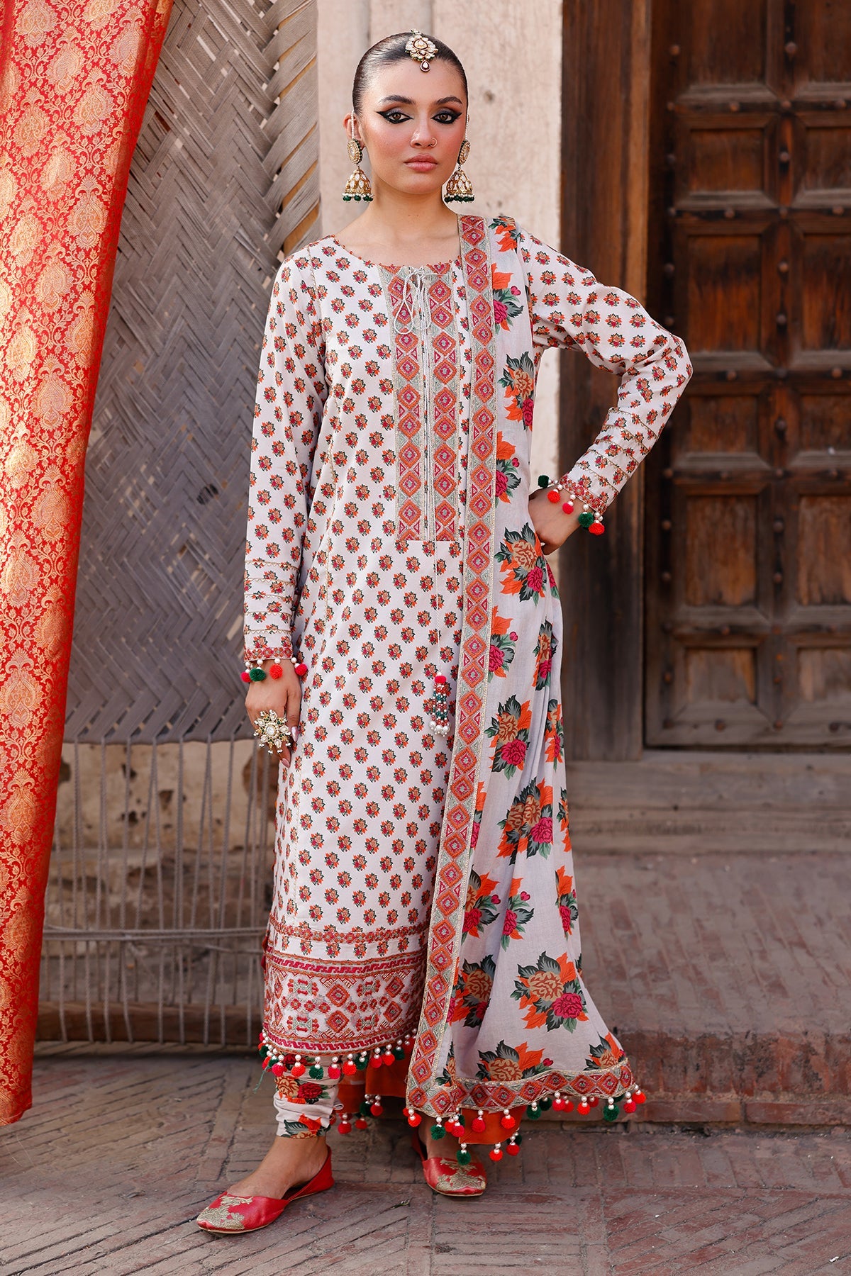 3-PC Unstitched Embroidered Lawn Collection CH6-06