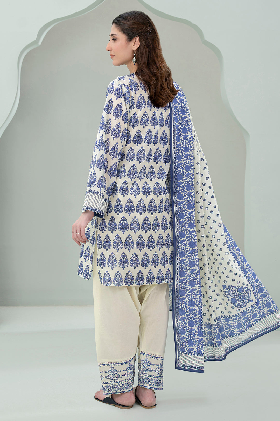 Embroidered Shirt Shalwar Dupatta - 0461