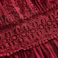 Contrast Lace Long Dress For Women