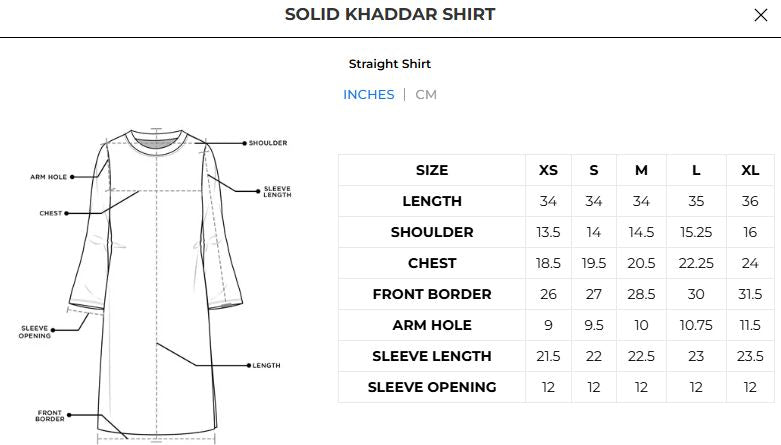 Solid Khaddar Shirt