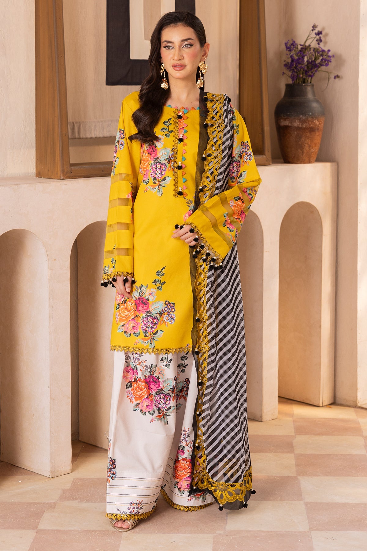 3-PC Unstitched Embroidered Lawn Collection CH6-12