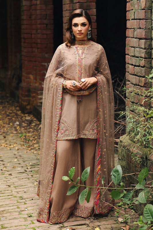 3-PC Embroidered Raw-Silk Suit CMA-5-092