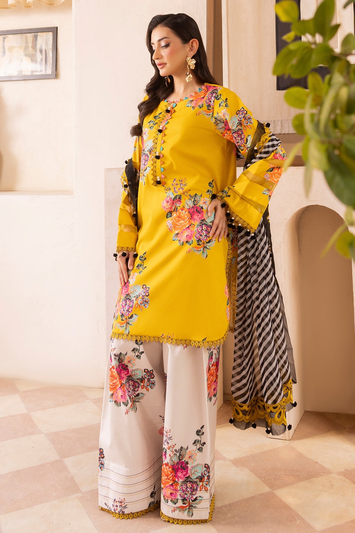 3-PC Unstitched Embroidered Lawn Collection CH6-12