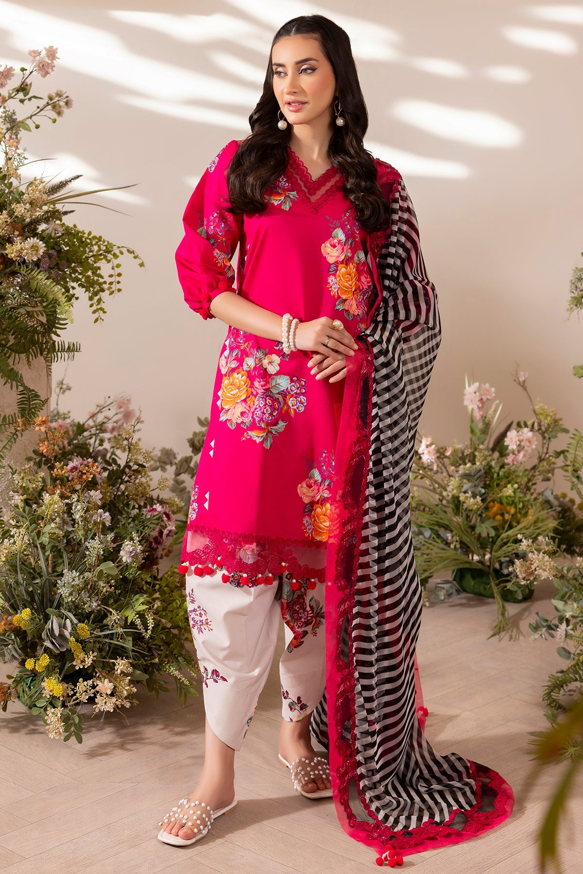 3-PC Unstitched Embroidered Lawn Collection CH6-10