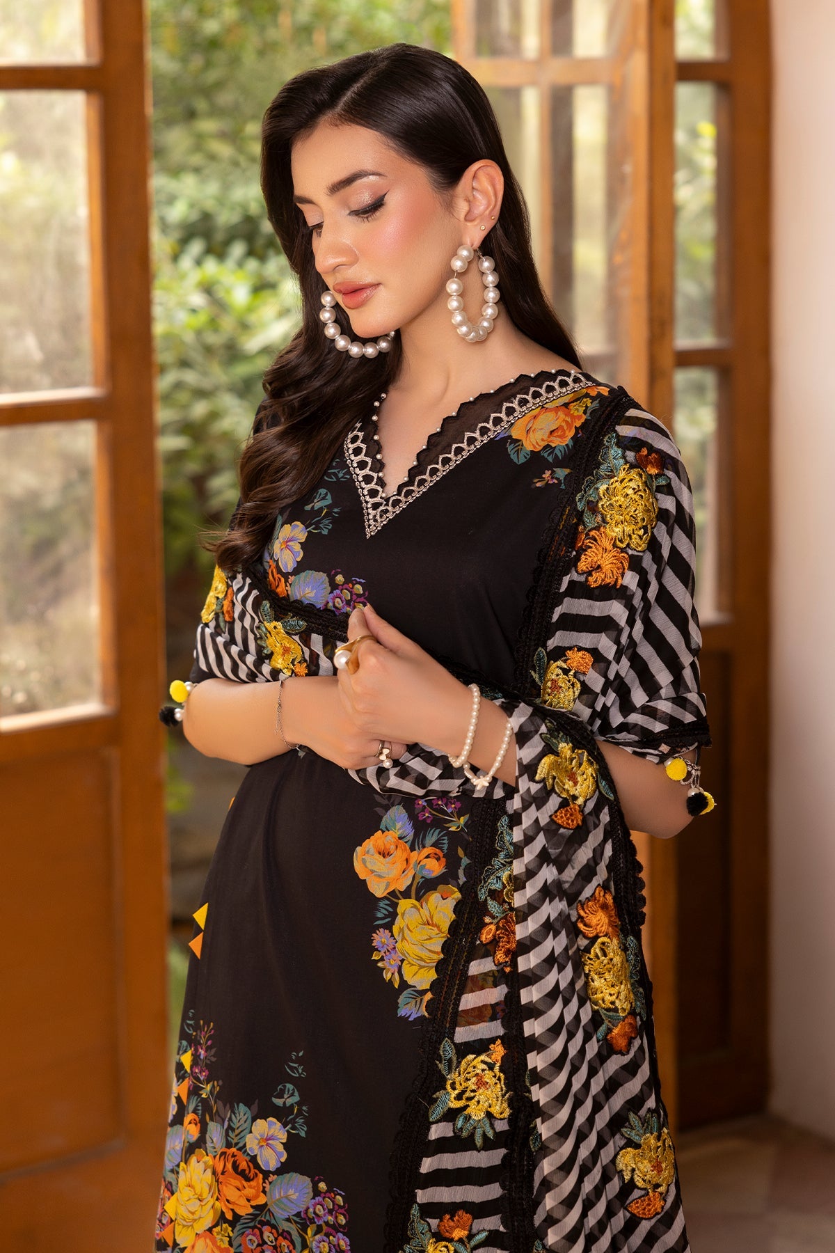 3-PC Unstitched Embroidered Lawn Collection CH6-07