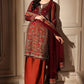 3-PC Unstitched Embroidered  Luxury Chiffon  DJW6-08
