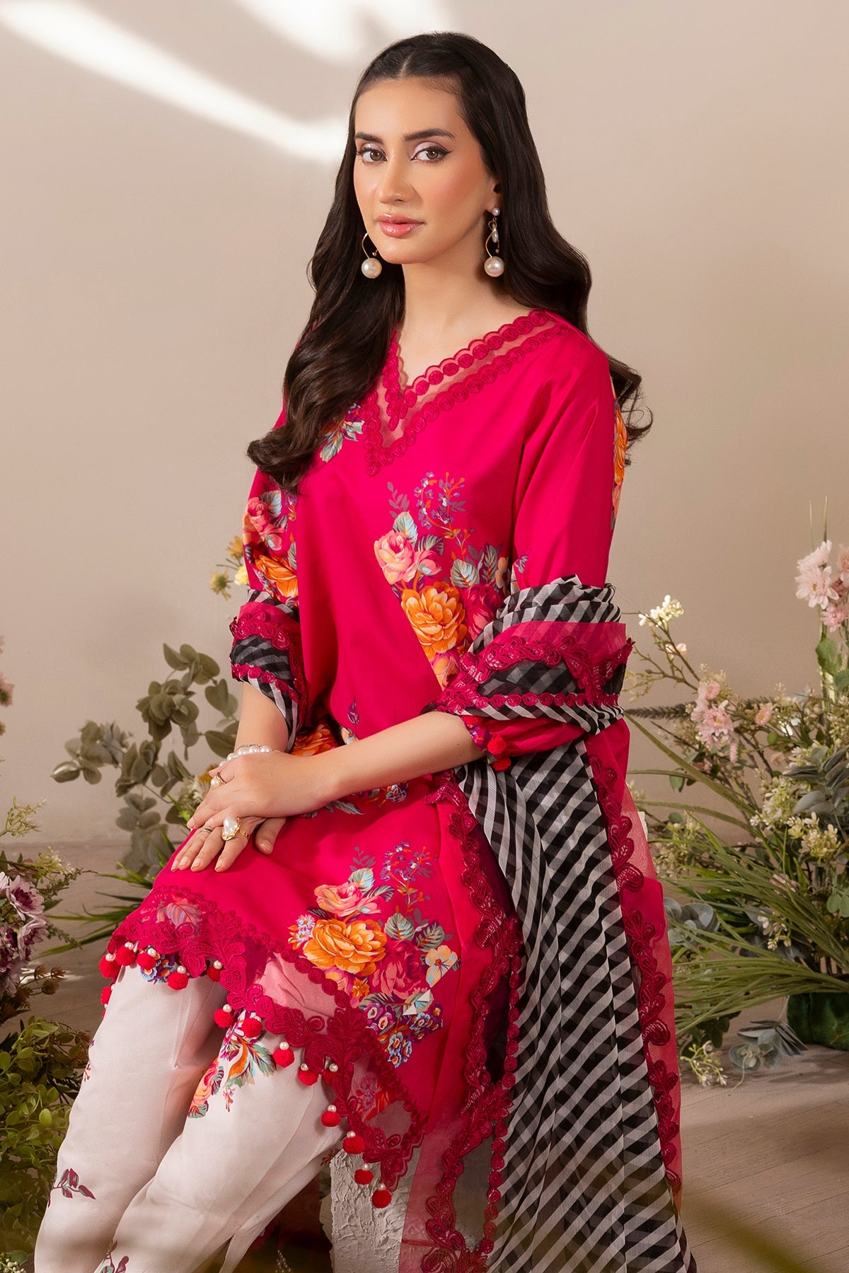 3-PC Unstitched Embroidered Lawn Collection CH6-10