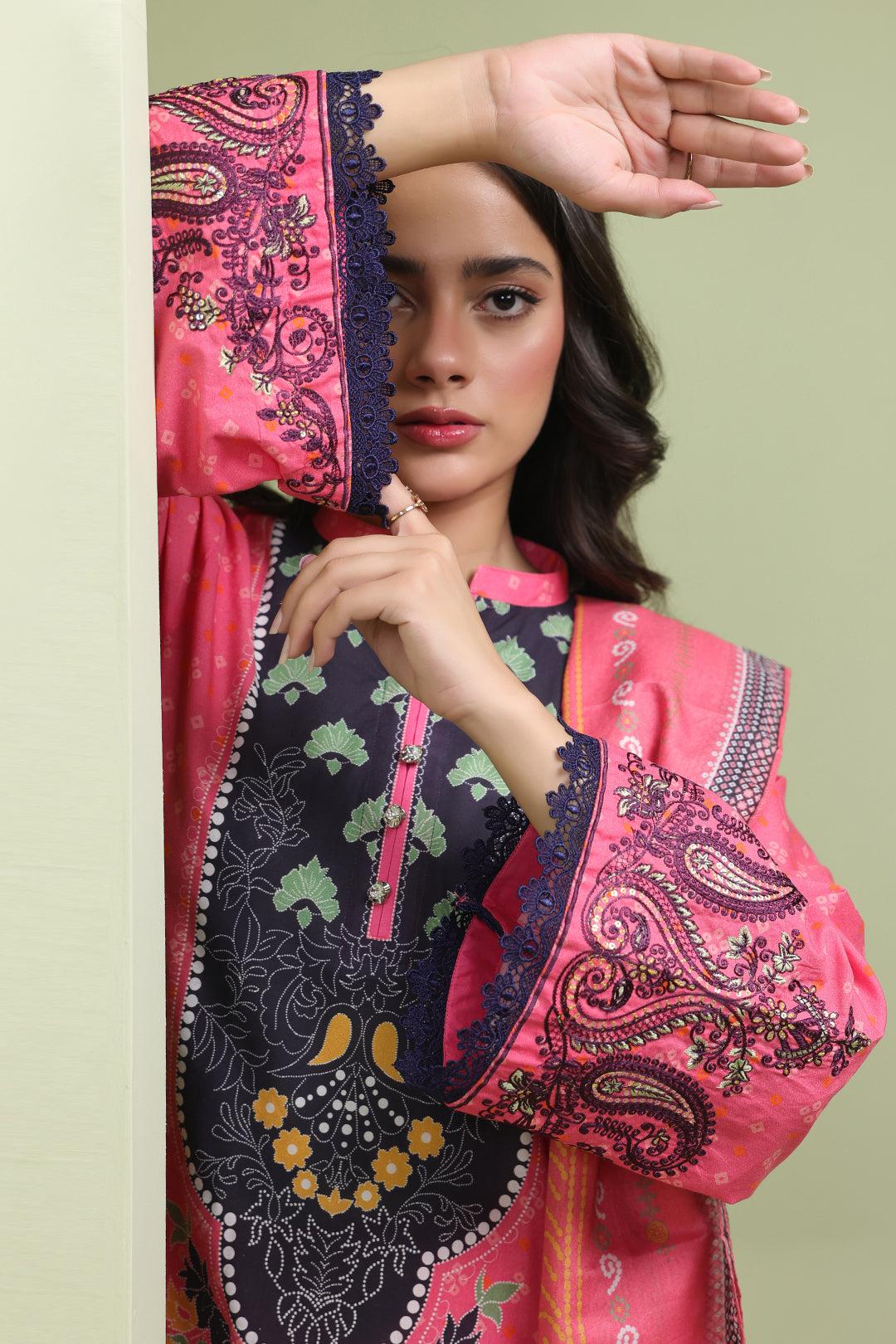 Embroidered Shirt Dupatta - 1171