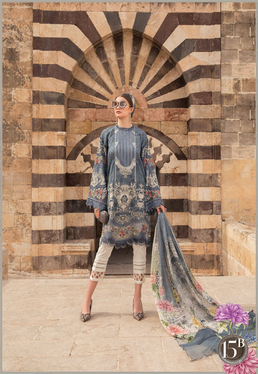 Unstitched Lawn D-2115-B - Heer Rang